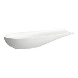 Накладная раковина Alessi One 100х38х17 см, с крышкой слива, с покрытием llc, l/r, санфарфор, Laufen 8.1897.4.400.112.1 Laufen